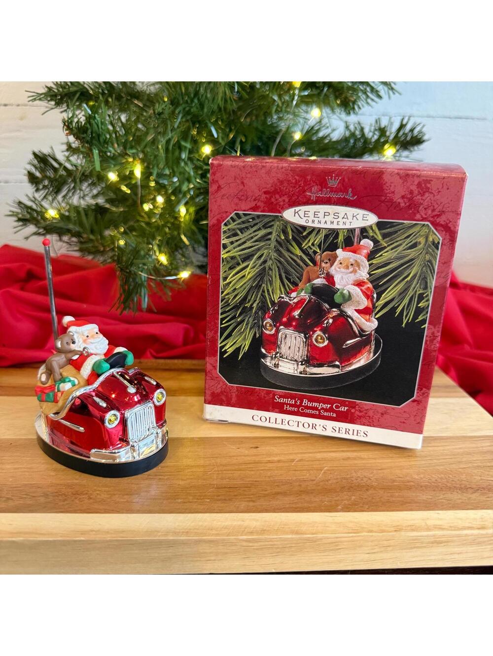 Hallmark Santa’s Bumper Car Ornament - 1998 - #20 Here Comes Santa Series